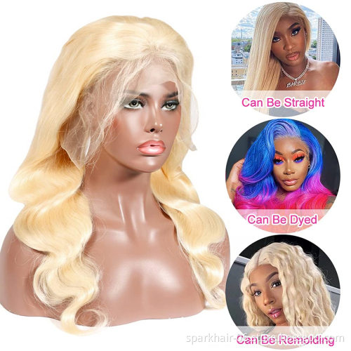 613 Lace Frontal Blonde Lace Front Wig Human Hair Wigs For Black Women Brazilian Hair 30 Inch Body Wave Lace Wig Vendor